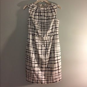 Banana Republic Silk Pleat Neck Sheath